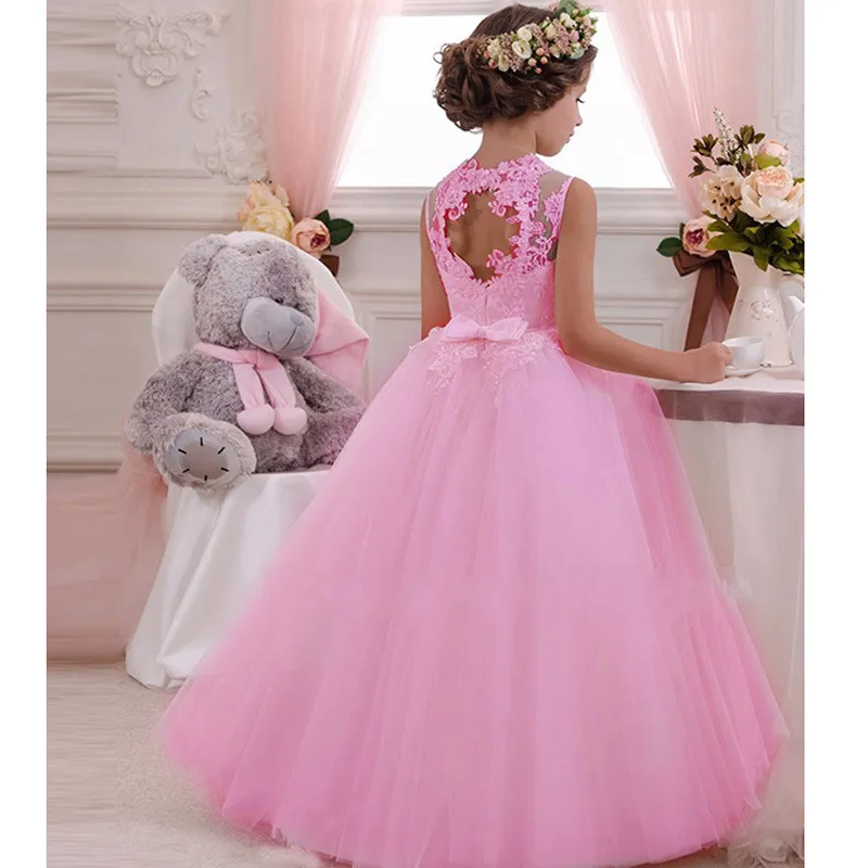 Crianças de Natal Princess Dress Girls Flower Ball vestido de bebê roupas elegantes festas noturnas de casamento crianças crianças vestidos 220707
