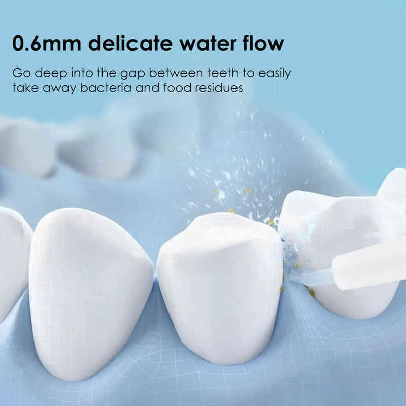 Irrigadores orais do leme de água Dente de dentes de dentes sônicos dentes de dentes clarear a ferramenta de odontologia portátil 220510