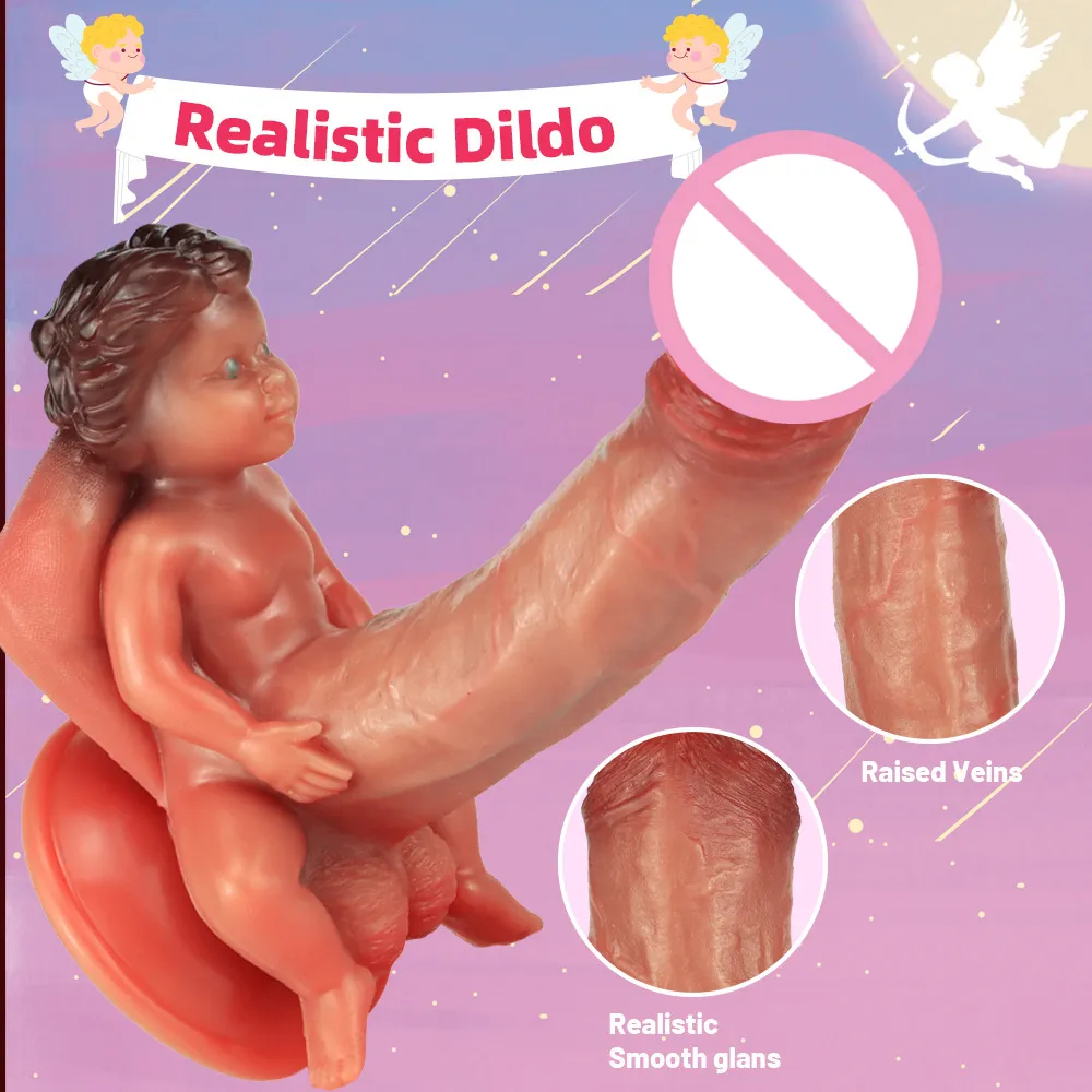 Beauty Items Soft Realistic Liquid Silicone Penis Dildo Female Prostate Cupid Safe Adult Lesbian sexy Toys Female sexy Toy Store 18