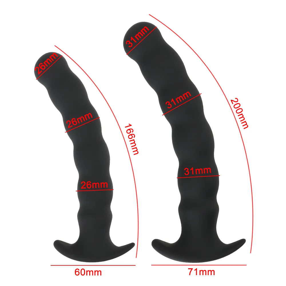 OLO S/L Butt Plug Dildo Prostate Massager sexy Toys for Women Men Soft Silicone Anal Products G-spot
