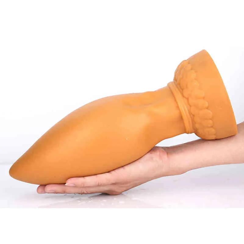 Nxy Anal Toys Nuevo Super Enorme Enchufe Grande Butt Masaje de Próstata Vaginal Ano Expansión Sexo para Hombres Mujeres Productos 220510