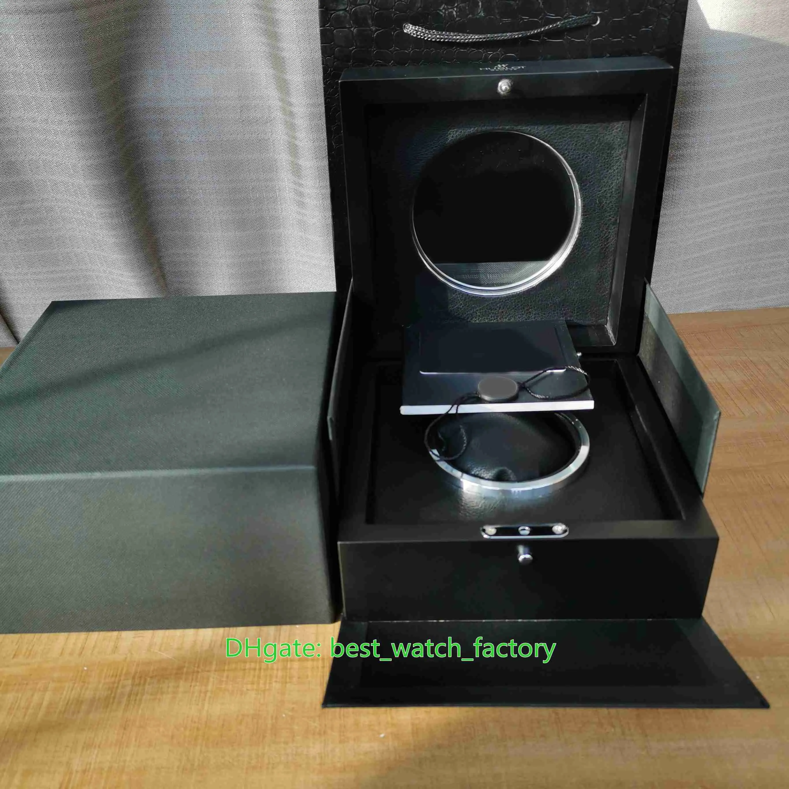 Продажа часов высшего качества, коробки для часов HUB, высококачественная оригинальная коробка, бумажная карта, прозрачное стекло, деревянная кожаная сумка для Kin289G