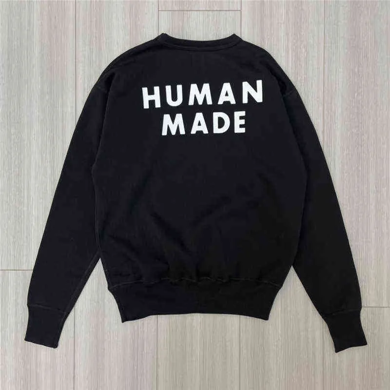 Surdimensionné Human Made Polar Bear Sweatshirts Hommes Femme Haute Qualité Human Made Sweatshirts Polaire À Capuche T220721