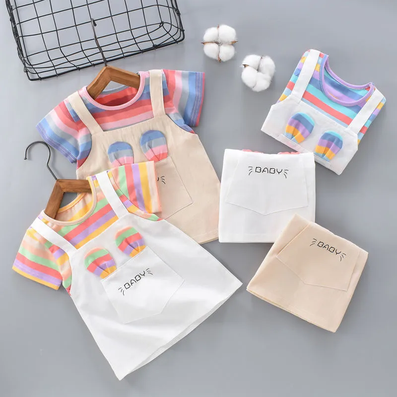 Baby Girls Casual Dress Summer Fashion Infant es Cotton Children s Clothes Children Kids Clothing 220714