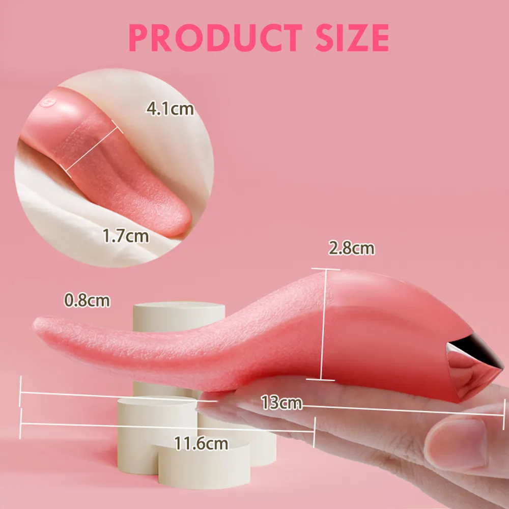 10 snelheid tong likken vibrator voor vrouwen g spot clitoral stimulator mini clit sexy speelgoed verwarming 42 graden vibrators