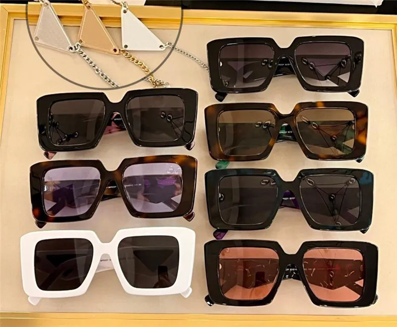 New fashion design sunglasses 23Y square plate frame diamond shape cut temples popular and simple style outdoor uv400 protection g241V