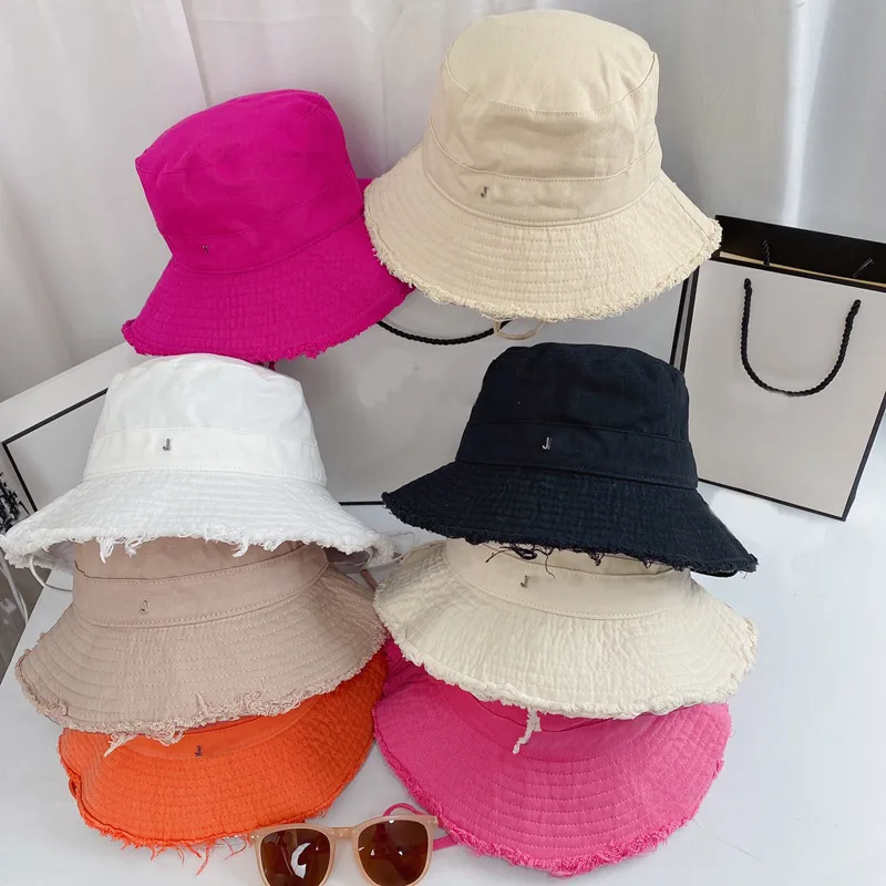 Chapéu de balde chapéus de designer de corda para homens mulheres laranja rosa tampa mens de beisebol Bob Bob fedora verão prevenir pesca ao ar livre 22080101r