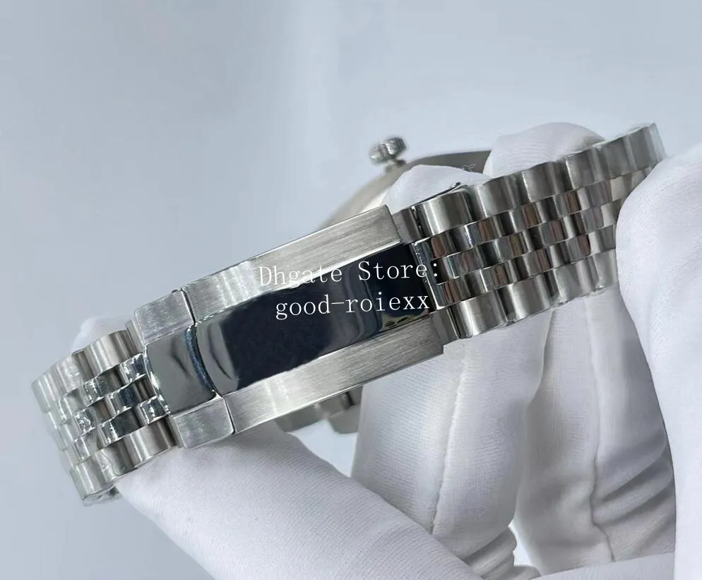 41 mm zegarków Mężczyźni zegaś męskie automatyczne 2813 Azja Turkusowa niebieska srebrna rhodium szary wimbledon data jubileuszowa bransoletka 126334 2748