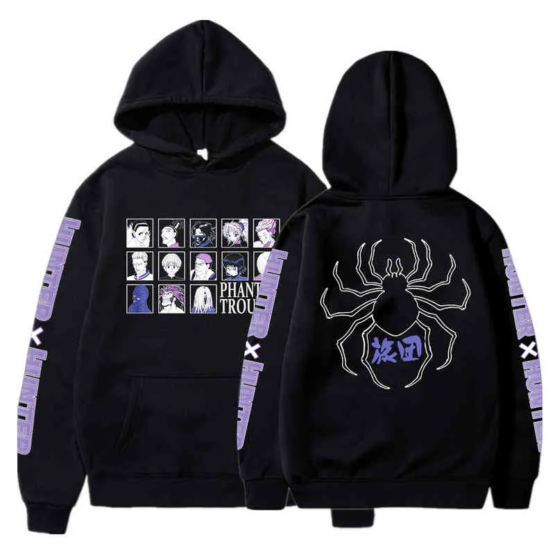 Anime Hoodie Hxh Hunter X Hoodied Cosplay Mannen Hip Hop Hoody Streetwear Long Seelves Losse Unisex Pullover Kleding