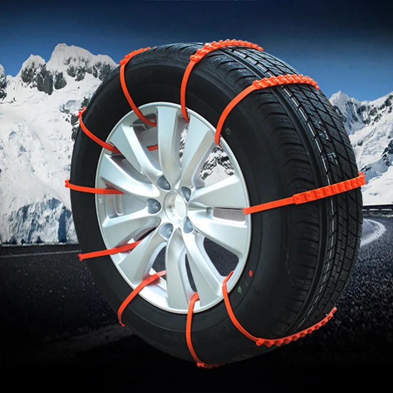 voiture style universel anti-dérapant chaînes à neige Nylon pour voiture camion neige boue roue pneu pneu attaches de câble voiture chaînes à neige