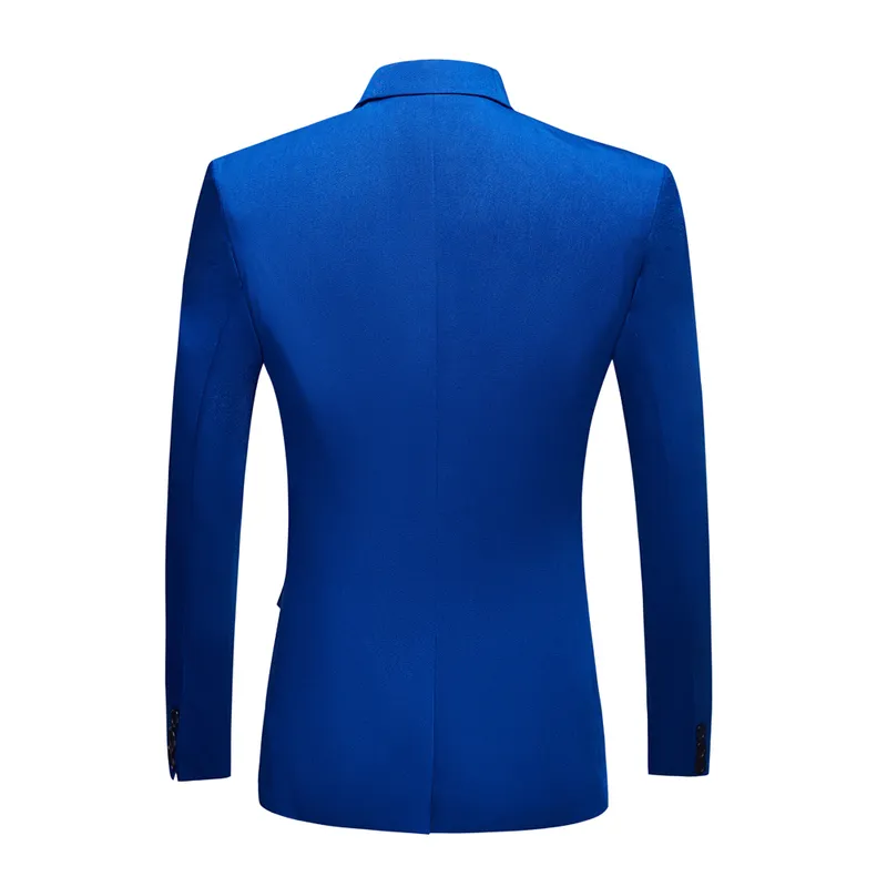 Mannelijke trouwjurk Royal Blue Herenpakken Blazer Suits Avond Club Suit 2 Stuks jas + Broek 220409