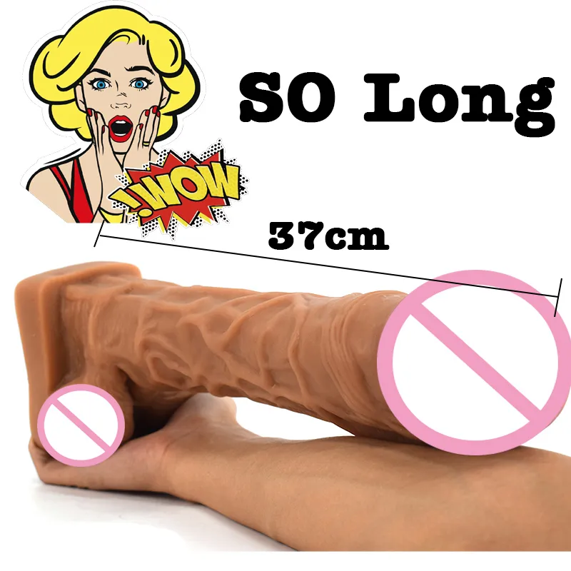 LUUK 5.5cm Thick Skin Feeling Realistic Penis Soft sexyy Huge Dildo G Spot Clitoris sexy Toys For Women Man Female Masturbator