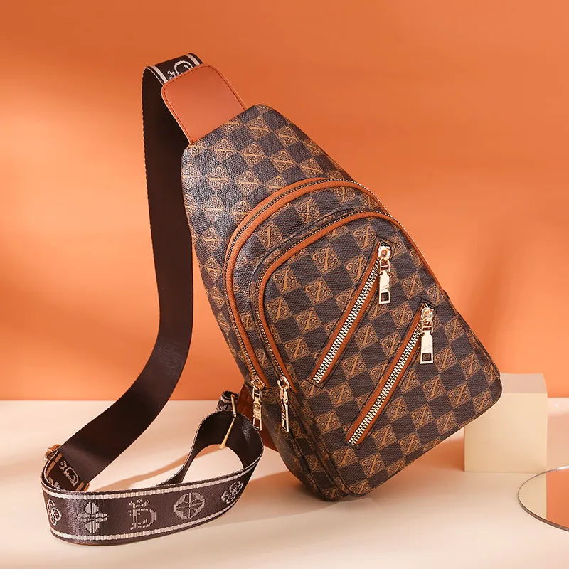 Moda adam elçi çantaları ekose erkekler omuz crossbody deri sling çanta erkek siyah bekar kadınlar sırt çantası212i