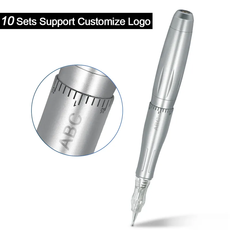 Biomaser Professional Tattoo Machine Pen obrotowy do stałego makijażu Zestaw Mikroblading Lip Mikroblading Zestaw DIY z igłą 220617