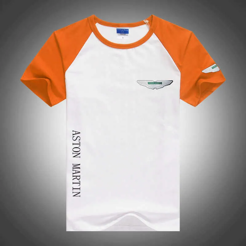 2023 Новые футболки с короткими рукавами F1 Cars Formula One, летние мужские футболки Aston Martin с круглым вырезом и цветными блоками, реглан, лоскутная повседневная спортивная футболка