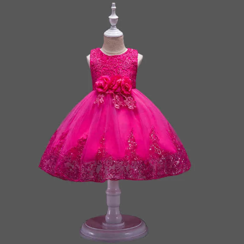 Vestido fofo para meninas de 5 a 6 anos elegante causal princesa vestido menina festa de aniversário de festas bail