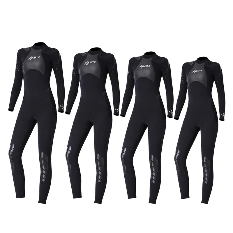 3mm neopren Wetsuit kvinnor full kostym dykning surfing simning termisk baddräkt utslag vakt olika storlekar 2207072120219