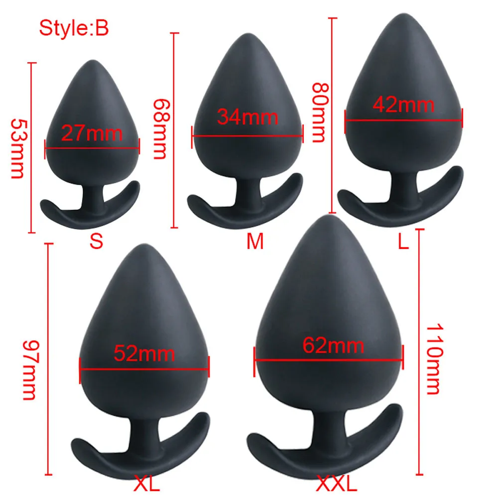 M-xxxxl Big Anal Plug Silicone Butt Fetisch Men Prostate Massager Pärlor Vuxna Sexiga leksaker för kvinnor Dilator