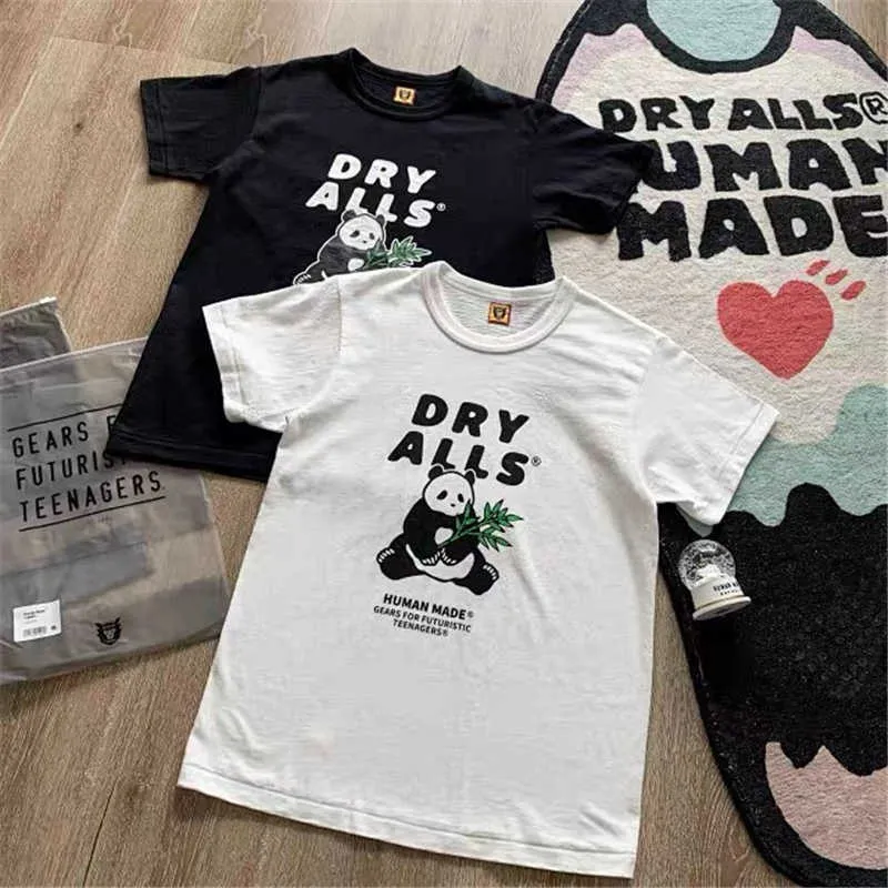 T-shirt maschile di buona qualità Maglietta la moda panda fatta umana 1 1 camicie di cotone fatte donne umane