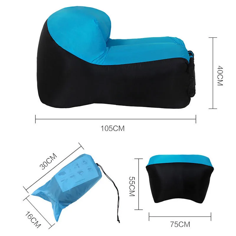 Надувной мебели для надувного кресла для кемпинга для пеших прогулок для пикника и рыбацкого отдыха складывание воздушного гостиного дивана 220609