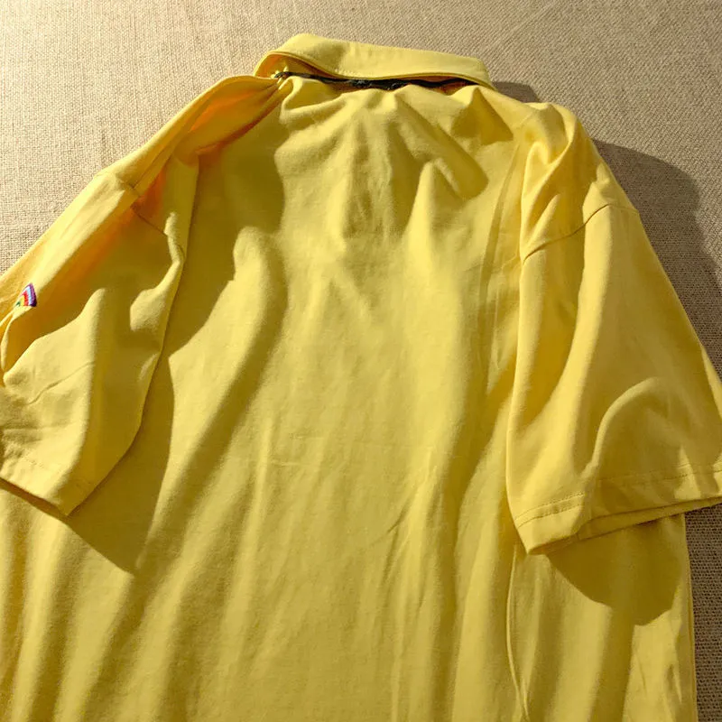 Медведь вышивая галстук супер милый воротник поло T Рубашки Женщины подростки девушки винтажные пейпи -летние футболки Harajuku Японские топы 220511