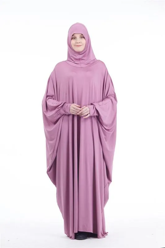 Молитвенное платье Женщины Рамадан Исламская одежда Формальная мусульманская одежда с капюшоном Дубай Турция Намаз Длинный Jurken Абая Хиджаб Кимоно 220607