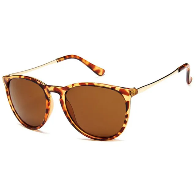 Mode Runde Sonnenbrille Männer Frauen Vintage Design Sonnenbrille Klassische Fahren Brillen Top Qualität Matt Schwarz Metall Rahmen UV400 G298Y