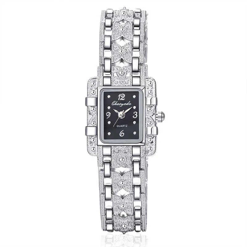 Kvinnor Armbandsur Mode Luxury Rostfritt Stål Klocka Cyd New Quartz Klockor Mujer Ladies Analog Bracelet Klocka Unika Relojes