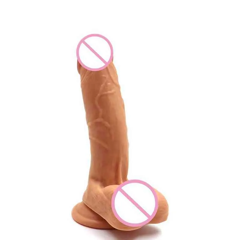 Nxy Dildos Transparente Femenina Masturbador Productos Sexuales Simulación de Cristal Penis Adulto Vibración Masaje Palillo 0316
