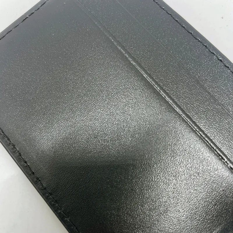 Porte-cartes de crédit en cuir véritable noir pour hommes d'affaires, étui mince de haute qualité pour cartes bancaires, nouveaux arrivages 2023, porte-cartes d'identité à la mode Dro303u