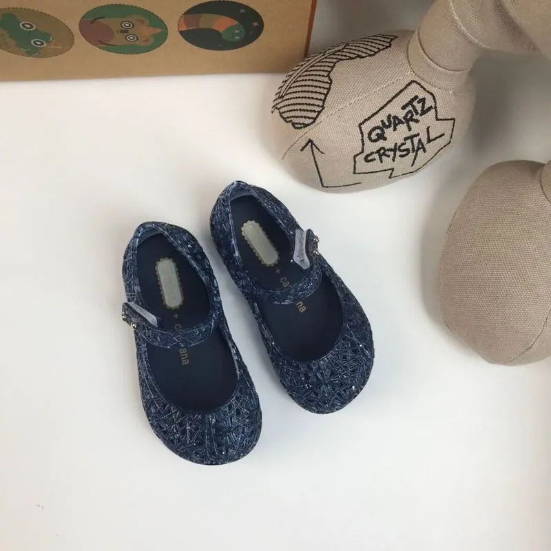 Haute qualité Mini Melissa filles gelée chaussures style classique oiseau Net enfants Suumer sandales Fashoin bébé enfant en bas âge chaussures de plage HMI054 220623