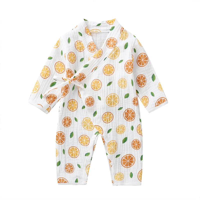 COSPOT né fil Robe Kimono combinaison infantil dessin animé 100% mousseline coton barboteuses bébé garçon fille vêtements vêtements de nuit 26 220426