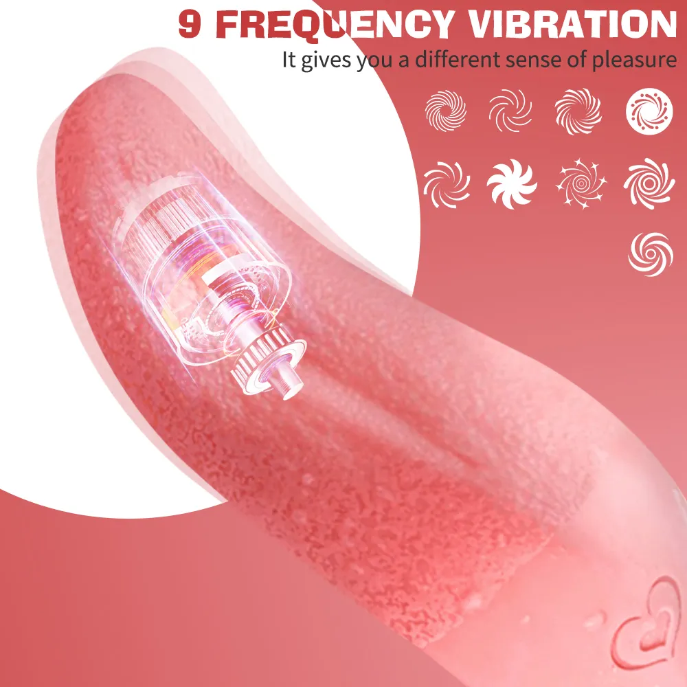 Realistic Tongue Vibrator G-spot Vagina Stimulator Smart Heating Female Masturbator Nipple Massager Erotic sexy Toys for Couple