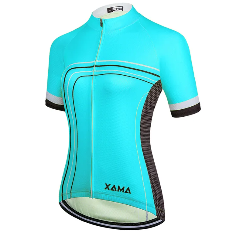 XAMA PRO Womens Short Sleeve Jersey Bike Clothing Ropa Ciclismo Road Bicycling Shirt Quickdrying uniforme GEL BEHADE Summer 220601