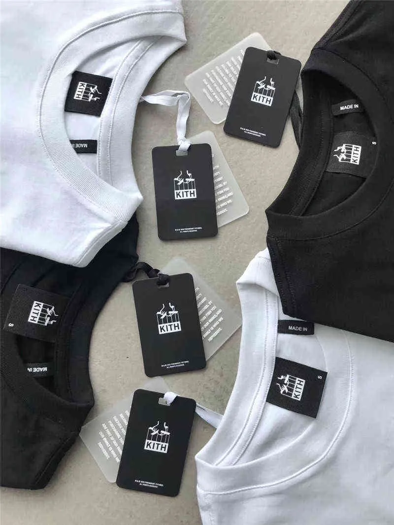 Kith Godfather T 셔츠 남녀 여성 품질 탑 티 힙합 스케이트 보드 티셔츠