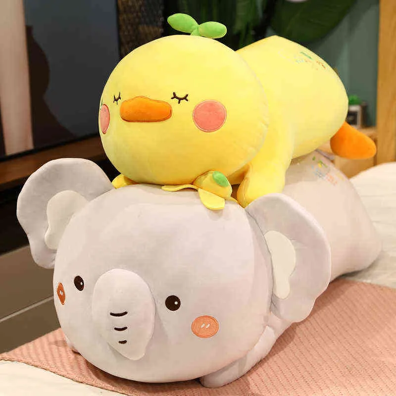 Pc Cm Dessin animé en peluche doux canard éléphant Koala jouets en peluche beau sac à dos animal coussin Kawaii poupées enfants filles présentes J220704