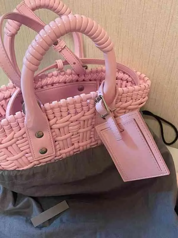 Borsa Donna Nuova Pelle Cestino Versatile Messenger Mini Cestino Verdure Borsa Tessuta Portatile Mini Tot220614