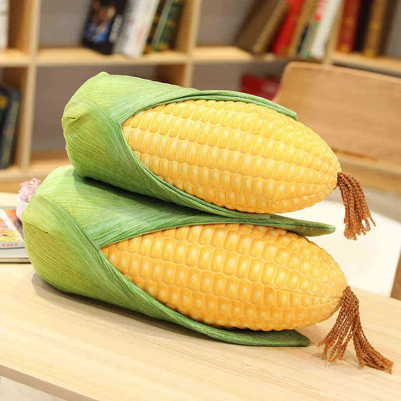 PC CM Simulación Abrazos de maíz Creativo Real como almohada de comida Plantas suaves llenas para niños Decoración del hogar Regalos de cumpleaños J220704