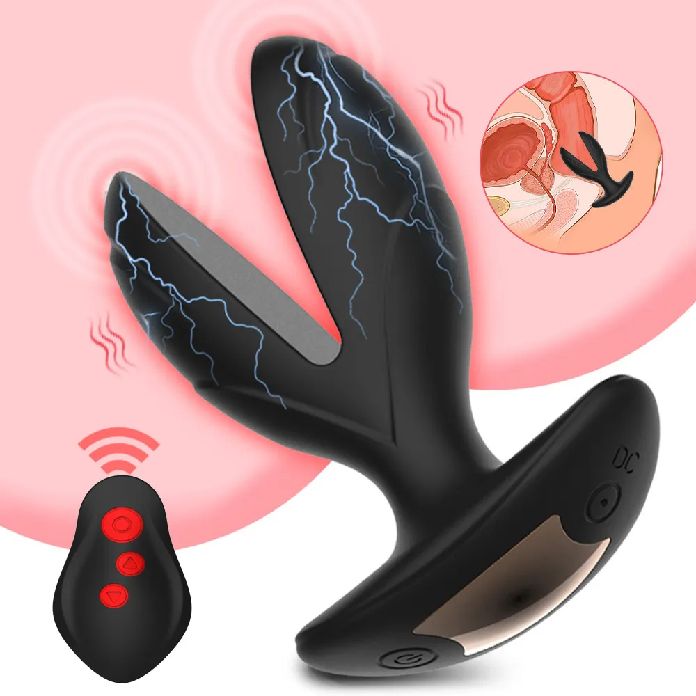 Extenseur de choc électrique Massage de la Prostate Plug Anal vibrateur jouets sexy pour hommes femmes bout à bout arrière-cour Stimulation Gay Bdsm