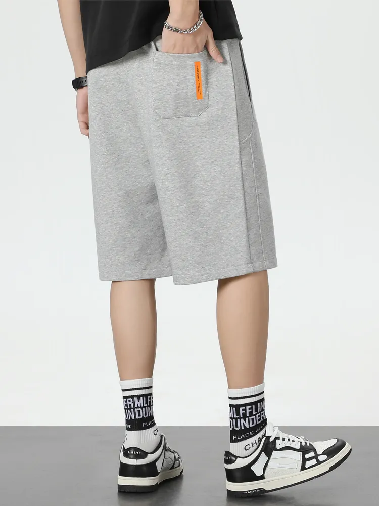 Summer Baggy Sweatshorts Men Hip Hop Streetwear Loose Jogger Short Straight Cotton Casual Shorts Plus Size 6xl 7xl 8xl 220715