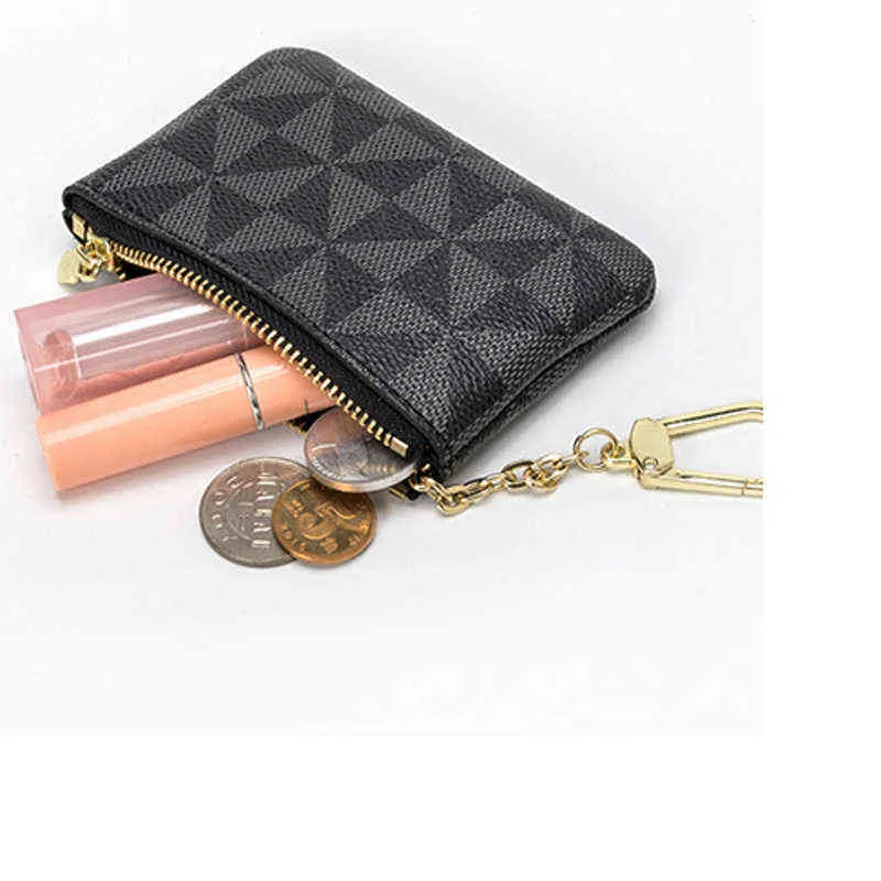 Creative Small Hanging Bag Zero Wallet Female Key Bag Simple Printing Small Wallet Mini Cute Minority Coin Bag 220625