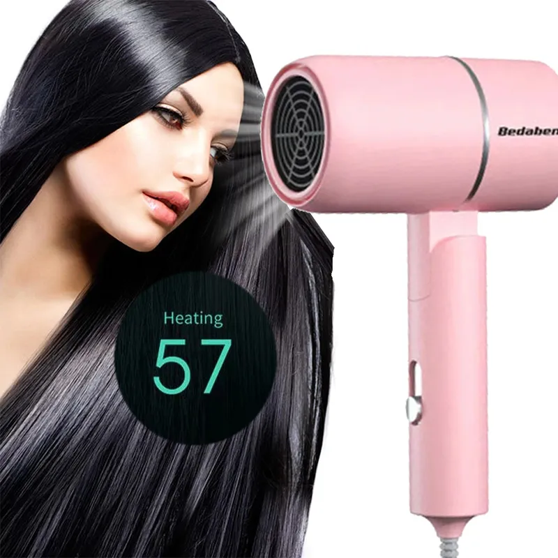 3500W Hair Dryer Salon Professional Folding Negative Ions Hammer Blower Powerful Fast Electric Home Travel Mini Portable 2207078848592
