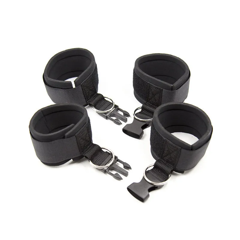 BDSM Bondage Restraint Handcuffs Neck Ankle Cuffs Bedroom Flirting Slave Adult Erotic sexy Toys for Woman Couples Games