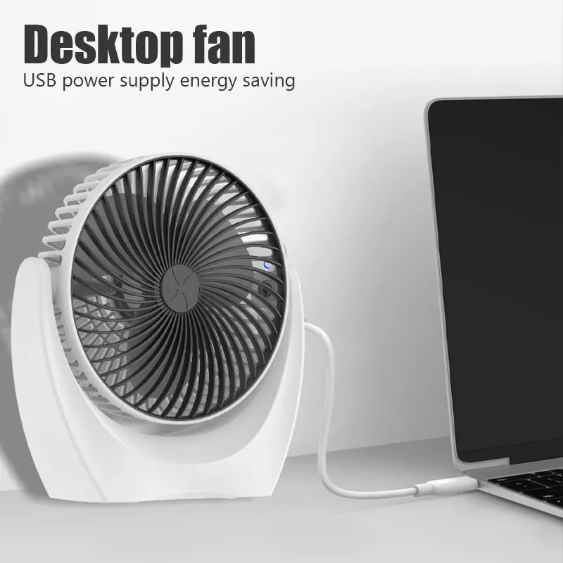 Cool Summer Desktop Piccolo ventilatore Mini dispositivo di raffreddamento portatile Ricaricabile USB 2 Velocità Vento regolabile Silenzioso auto da ufficio a casa 220505