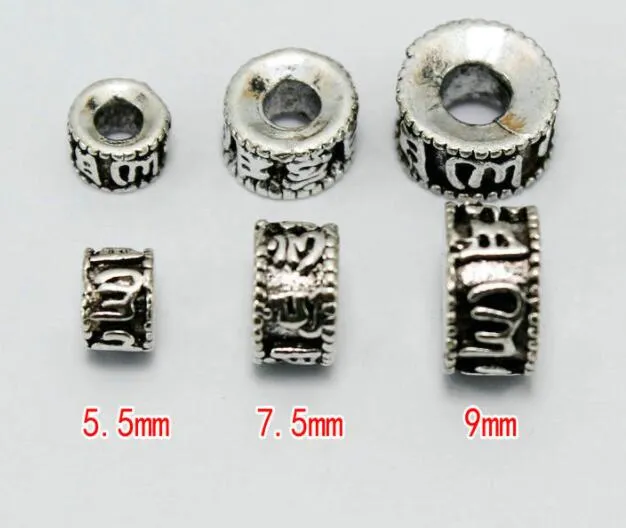 Perles en alliage de 6 mm Perles en vrac Perles d'extrémité perles d'aiguille pour la fabrication de bijoux RD45D