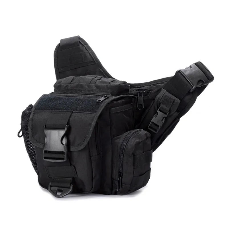 Sac à taille tactique Étui holster Fanny Pack Sling Sac à bandoulière extérieur Pack Assult Pack dissimulé Pistol transport Holster 220607250U