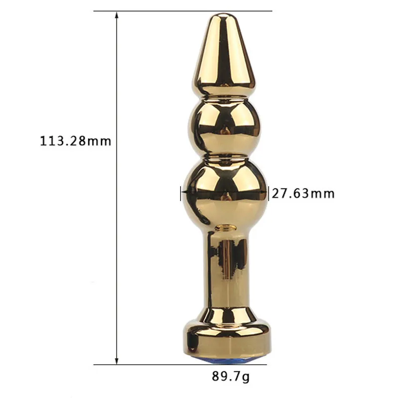 Metalowe koraliki analowe wtyczka butowa stymulator stymulator masturbacja dla dorosłych seksowne zabawki dla mężczyzn Kobieta dupa erotyczna
