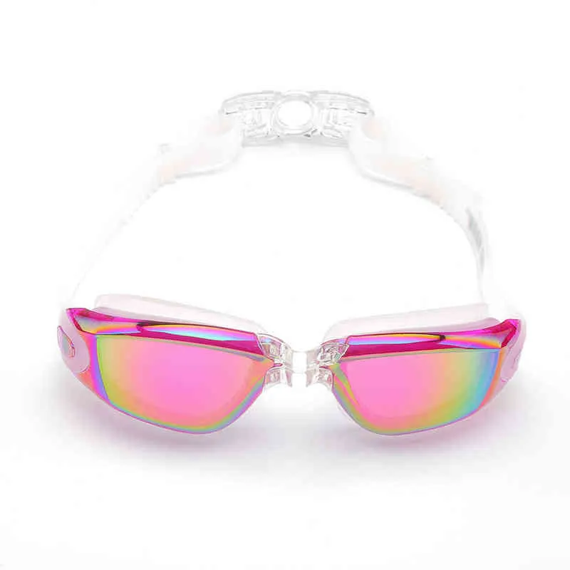 نظارات السباحة للماء مكافحة الضباب uv سيليكون نظارات السباحة الرجال النساء الرياضيات المياه النظارات الغوص القفز المياه السباحة النظارات G220422