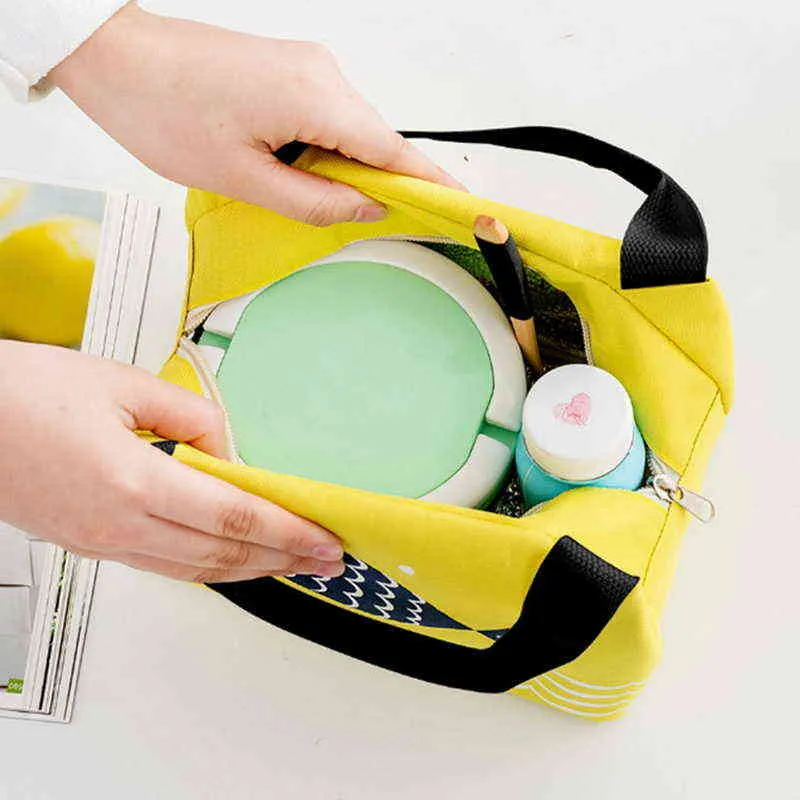 Sacs à lunch portables pour femmes sacs à main refroidisseur de glace sacs de pique-nique isolé boîte à lunch thermique pochette enfants sac de stockage de nourriture scolaire Y220524