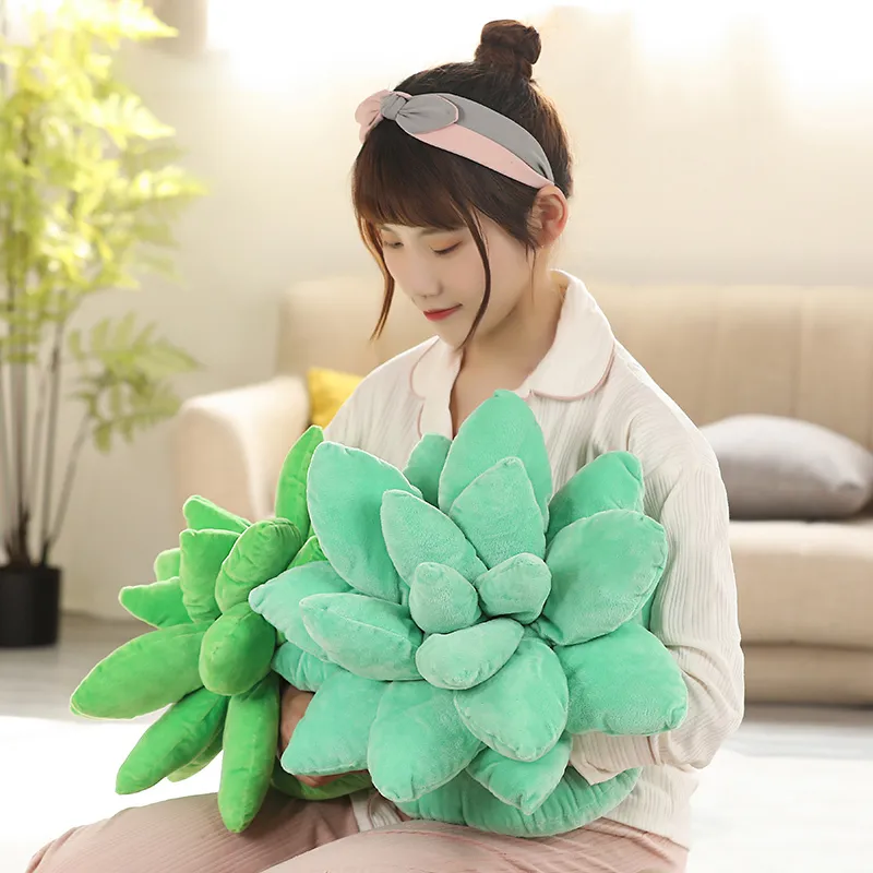 2545 cm realistyczne soczyste rośliny pluszowe wypchane zabawki miękkie lalka kreatywne doniczkowe kwiaty poduszka poduszka dla dziewcząt dla dzieci prezent 220628